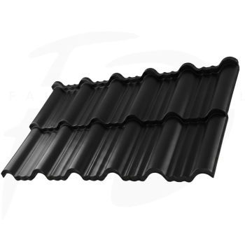 Blachodachówka modułowa Enigma w powłoce Pladur Wirkle Mat Plus firmy Blachotrapez