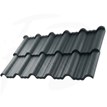 Blachodachówka modułowa Enigma w powłoce Aluminium STUCCO firmy Blachotrapez