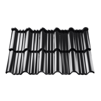 Blachodachówka modułowa Enigma w powłoce Aluminium STUCCO/MAT firmy Blachotrapez
