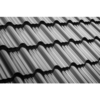 Blachodachówka modułowa Enigma w powłoce Aluminium STUCCO/MAT firmy Blachotrapez