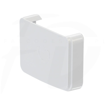 Denko uniwersalne do rynny kwadratowej ⌀ 135 PVC firmy KROP w kolorze białym