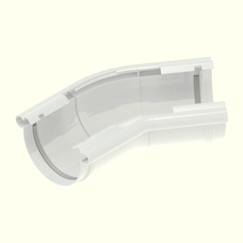 Narożnik uniwersalny PVC firmy KROP 120⁰-145⁰ - 130 kolor biały