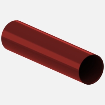 Rura spustowa PVC firmy KROP &#8960; 90 dł. 4m kolor czerwony