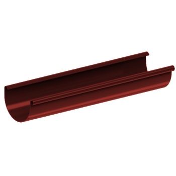 Rynna PVC firmy KROP &#8960; 130 dł. 2m kolor czerwony