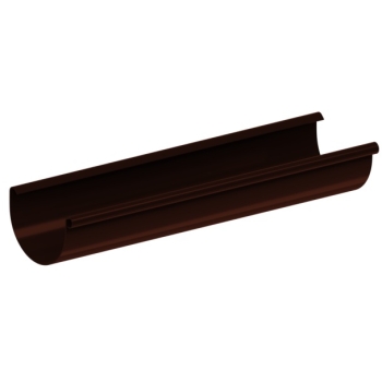 Rynna PVC firmy KROP &#8960; 150 dł. 4m kolor jasny brąz