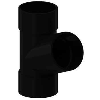 Trójnik PVC firmy KROP &#8960; 90 kolor czarny