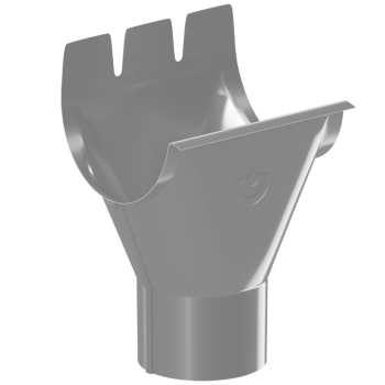 Lej spustowy stalowy 125/90 firmy KROP kolor antracyt metaliczny