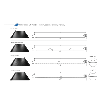 Panel Terrano IZO 30/525 powłoka Pladur RAL Premium C4 firmy Blachotrapez