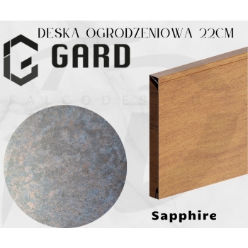 Deska ogrodzeniowa Modern o szerokości 22cm i długości do 300cm kolor sapphire firmy GARD