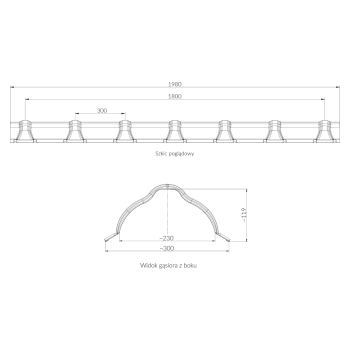 Gąsior dachówkowy Premium powłoka Poliester standard mat firmy Blachotrapez
